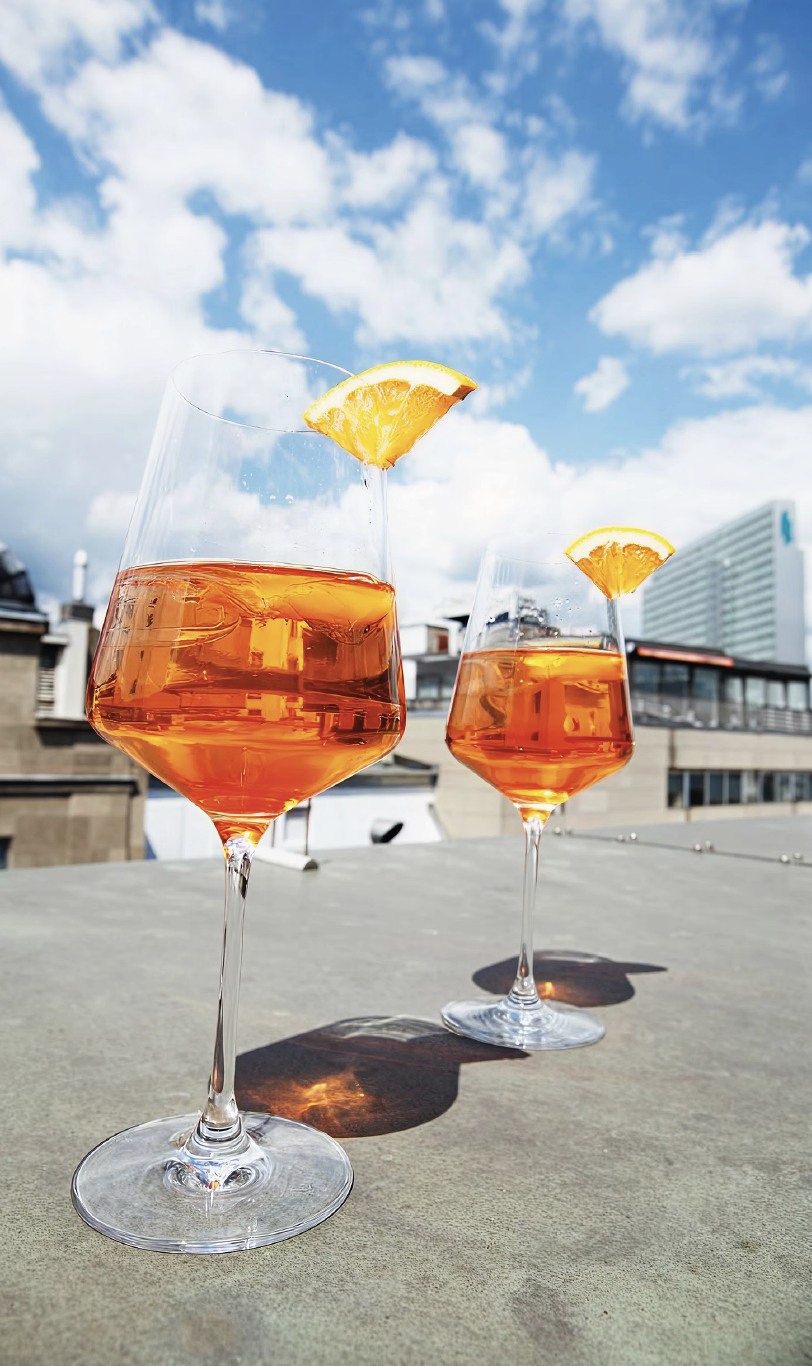 Aperol with a view im Wirtschaftsclub Düsseldorf